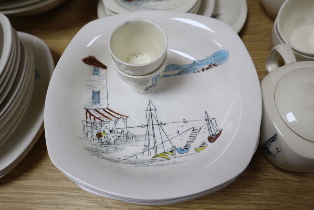 Hugh Casson for Midwinter, a collection of Fashion Shape Cannes and Riviera tableware,